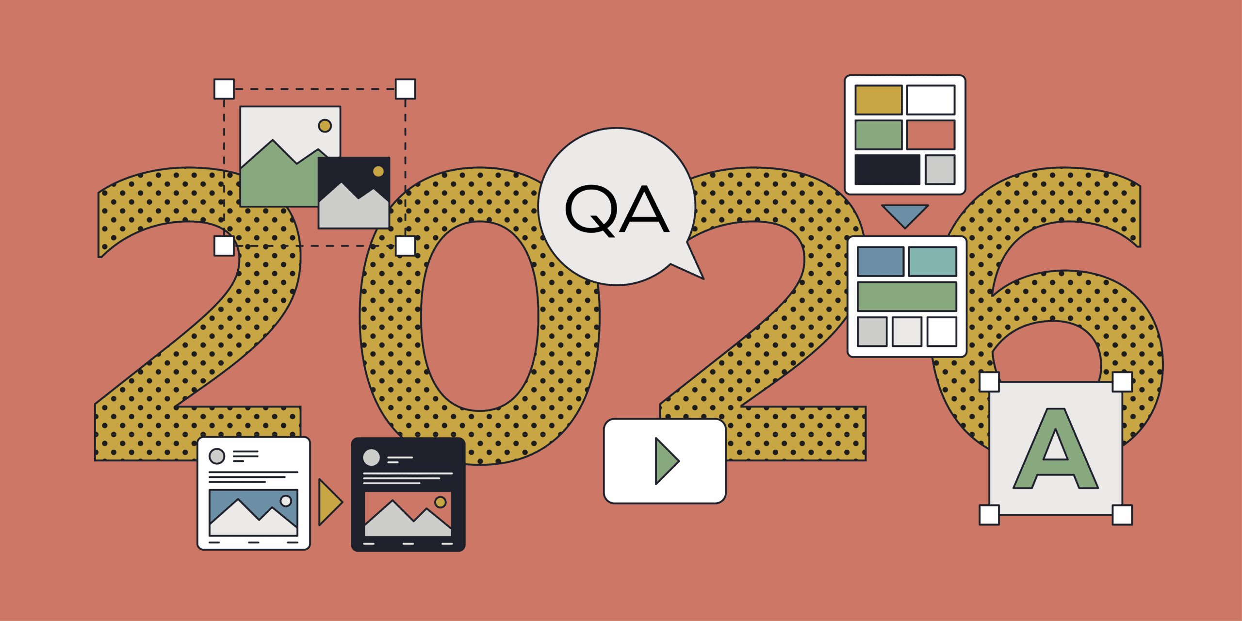  Illustration showing 226 with creative elements.