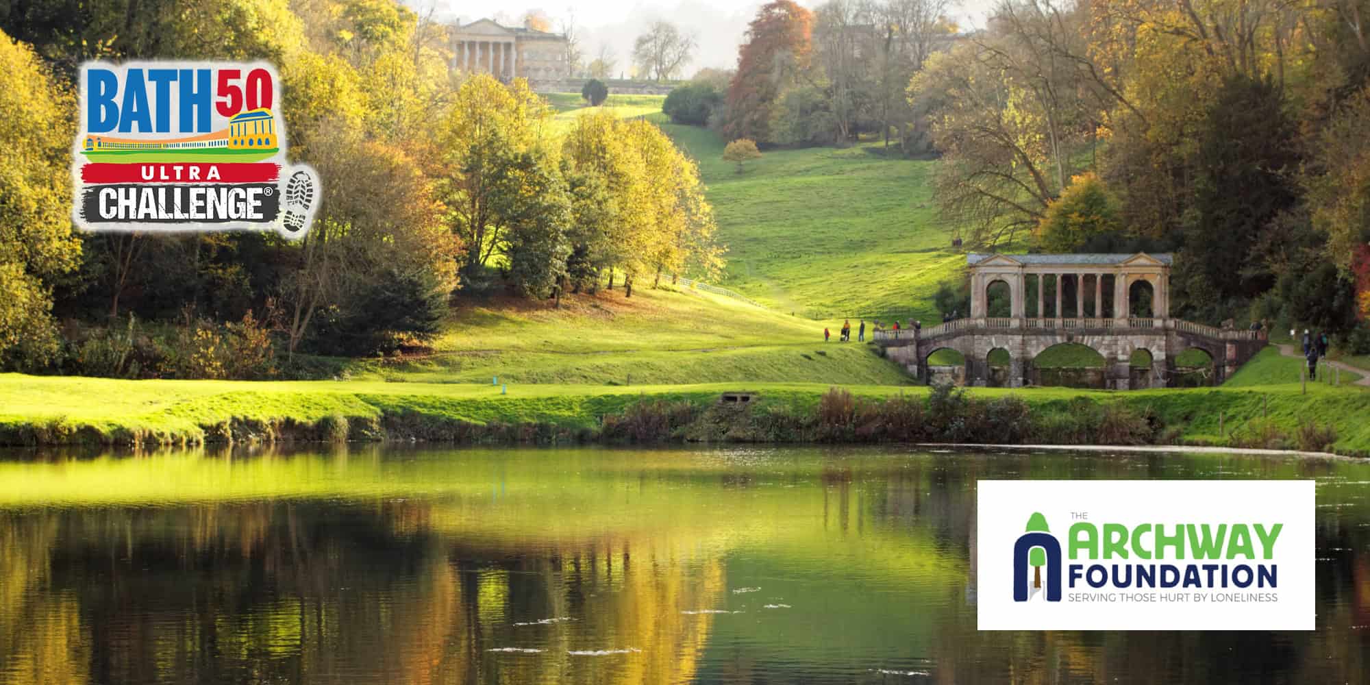  Photograph of a Bath landscape with Archway and Bath Ultra logos