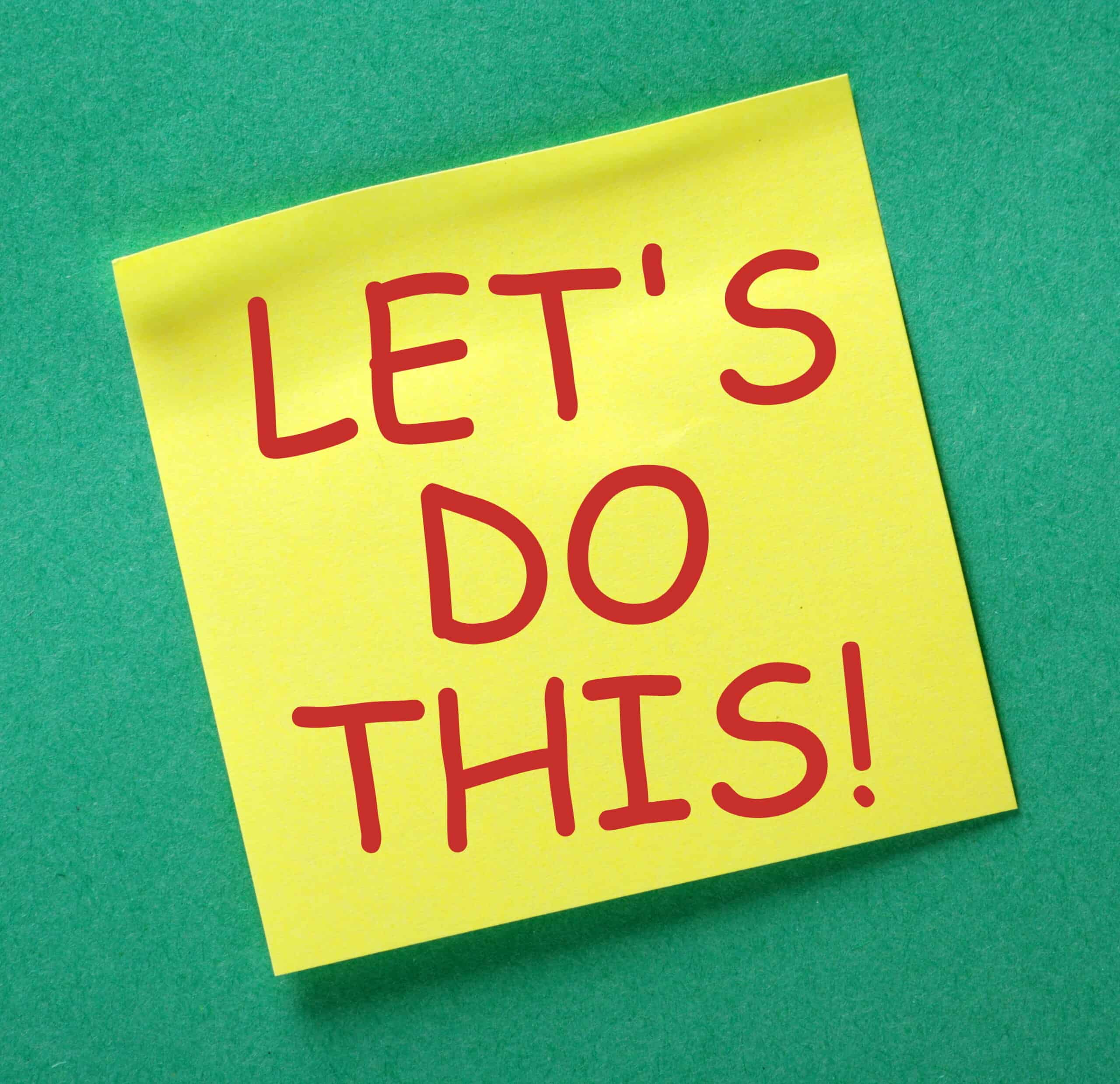 Post-it not with the words