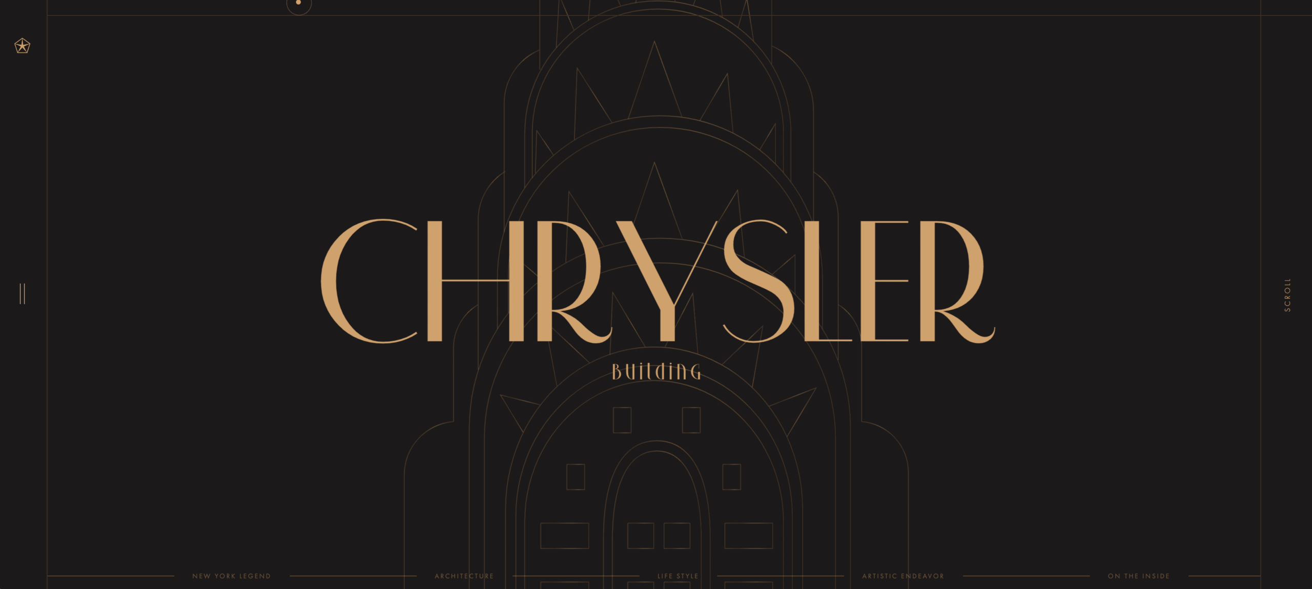 Screenshot of the Chrysler building website